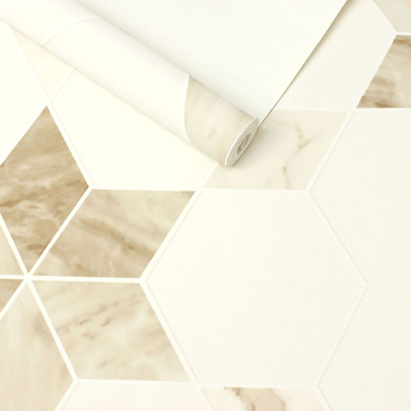 Papel De Parede Geométrico Pedra Mármore