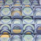 Papel De Parede Geométrico Tons De Azul