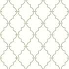 Papel De Parede Geomêtrico Treliça Cinza-60x300cm