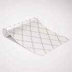 Papel De Parede Geomêtrico Treliça Cinza-60x300cm