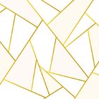 Papel De Parede Geométrico Zara Branco Rosa E Dourado 5 Metros