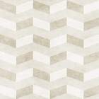 Papel De Parede Geomêtrico Zig Zag Tons De Bege-60x300cm