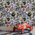 Papel De Parede Graffiti - 0 50 X 3 00 Metros