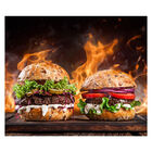 Papel De Parede Hamburguer Hamburgueria Sala Adesivo - 225pcm