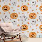 Papel De Parede Helloween Aboboras E Fantasminhas-60x300cm