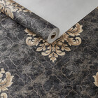 Papel De Parede Importado  Arabesco  Dourado C/preto