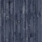 Papel De Parede Importado Azul Efeito Madeira Quarto 4m²