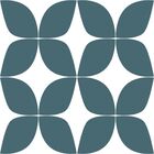 Papel De Parede Importado Azul Geométrico Mosaico Sala 4m²