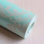 Papel De Parede Importado Azul Tiffany Em Arabesco