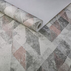 Papel De Parede Importado Geometrico Preto E Rosa