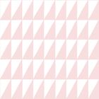 Papel De Parede Importado Geométrico Rosa E Branco Sala 4m²