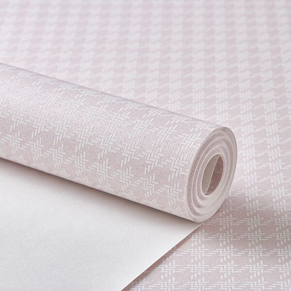 Papel De Parede Importado Geometrico Rosa Sanblas