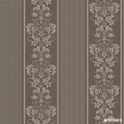 Papel De Parede Importado Marrom Faixa Floral