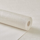 Papel De Parede Importado Riscas Creme Acetinado