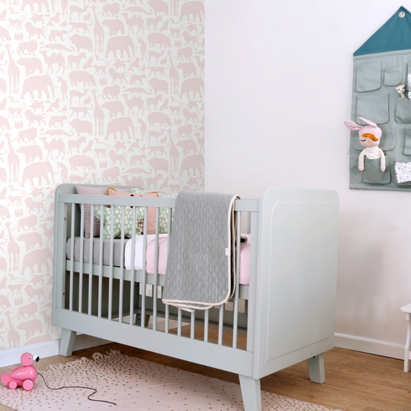 Papel De Parede Importado Rosa Quarto Infantil Menina 4m²