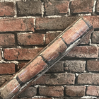 Papel De Parede Importado Tijolinho Vermelho Moderno