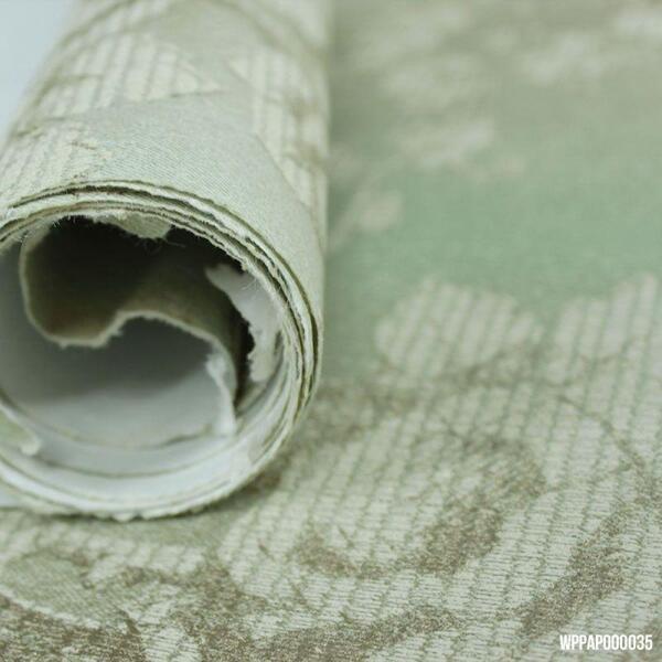 Papel De Parede Importado Verde Com Textura