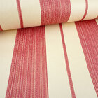 Papel De Parede Importado Vinilico Bege E Vermelho Listrado