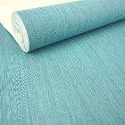 Papel De Parede Importado Vinilico Linho Azul