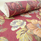 Papel De Parede Importado Vinilico Marsala Com Estampa De Flo