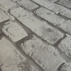 Papel De Parede Importado Vinílico Tijolinho Rústico Cinza