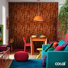 Papel De Parede Industrial Metal Aço Corten Ferrugem 13 6m