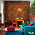 Papel De Parede Industrial Metal Aço Corten Ferrugem 16 12m