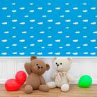 Papel De Parede Infantil Adesivo Nuvem Quarto Menino 3m