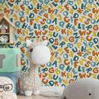 Papel De Parede Infantil Alfabeto Colorido-60x300cm