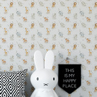 Papel De Parede Infantil Aquarela Branca Animais Fofinhos Saf