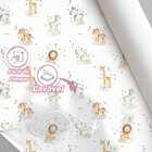 Papel De Parede Infantil Aquarela Branca Animais Fofinhos Saf