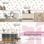 Papel De Parede Infantil Aquarela Branca Animal Fofinho Desen