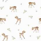 Papel De Parede Infantil Aquarela Branca Animal Fofinho Desen