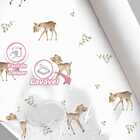 Papel De Parede Infantil Aquarela Branca Animal Fofinho Desen