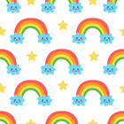 Papel De Parede Infantil Arco Iris Cores Quentes 10 Metros