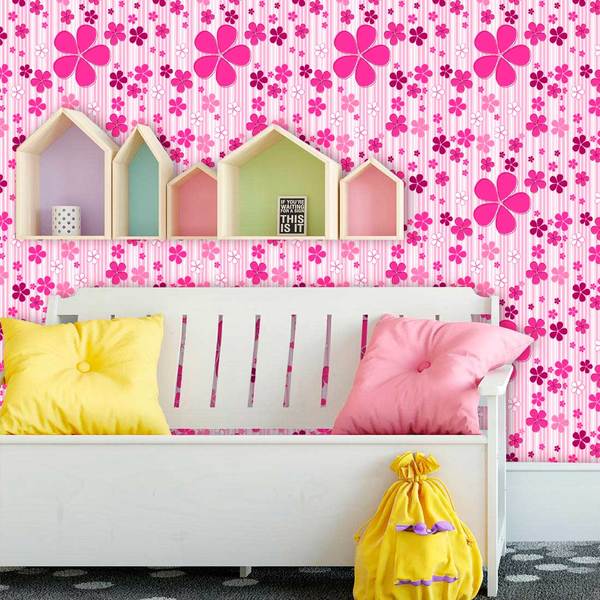Papel De Parede Infantil Auto Adesivo Lavavel 0067 Flores Magenta Leroy Merlin Os adesivos de parede sao enviados em cartelas com as imagens juntas, nao possuem fundo, nao preenchem toda superficie. papel de parede infantil auto adesivo lavavel 0067 flores magenta