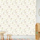 Papel De Parede Infantil Auto Adesivo Lavável  Girafa Urso Pe