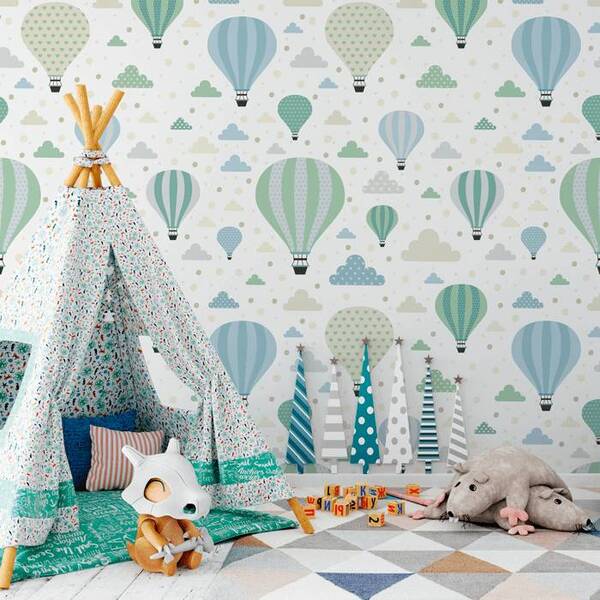 Papel De Parede Infantil Balão N3973 - 10m