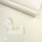 Papel De Parede Infantil Bege Estampado