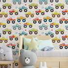 Papel De Parede Infantil Caminhão Monstro-60x300cm