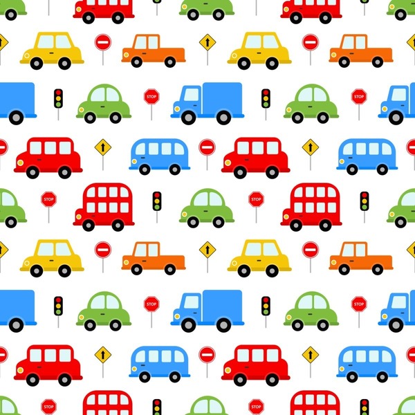 Papel De Parede Infantil Carrinhos Menino Car01 - 3,00m