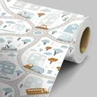 Papel De Parede Infantil Carrinhos Modelo 04-60x300cm