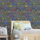 Papel De Parede Infantil Carrinhos Modelo 10-60x300cm