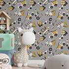 Papel De Parede Infantil Carrinhos Modelo 27-60x300cm