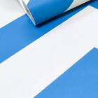 Papel De Parede Infantil Chevron Azul E Branco
