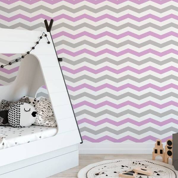 Papel De Parede Infantil Chevron N4035 - 10m
