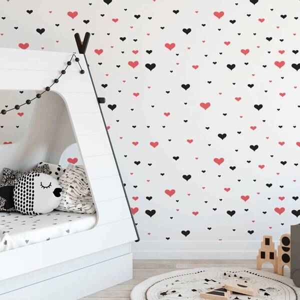 Papel De Parede Infantil Coração N4084 - 10m