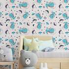 Papel De Parede Infantil Dinossauros Atronautas-60x300cm