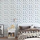 Papel De Parede Infantil Dinossauros Azul