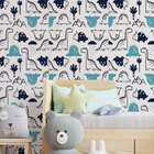 Papel De Parede Infantil Dinossauros Baby Abstratos-60x300cm